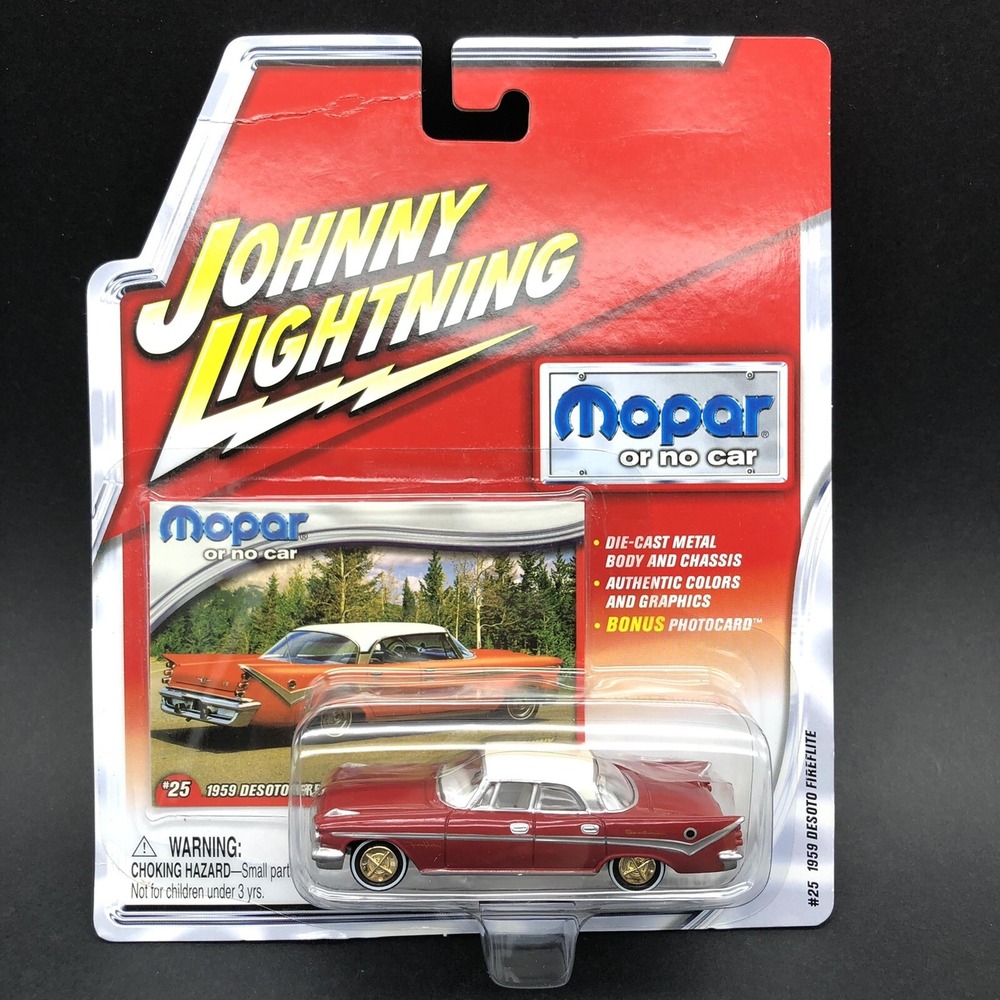Johnny Lightning Mopar‎ White Lightning 1959 Desoto Fireflite Chase Diecast 1/64